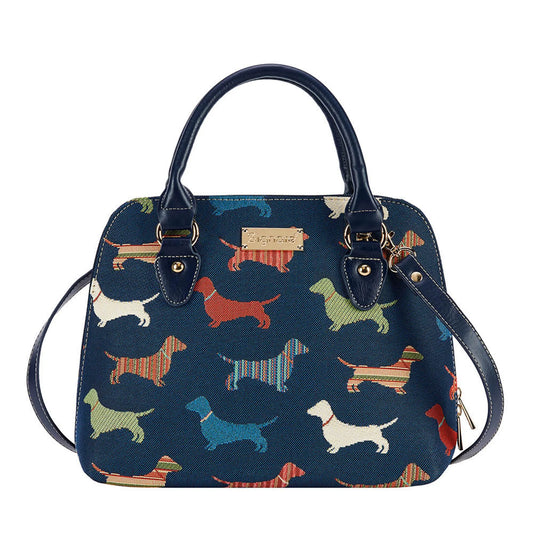 Dachshund Convertible Top Handle Purse Handbag