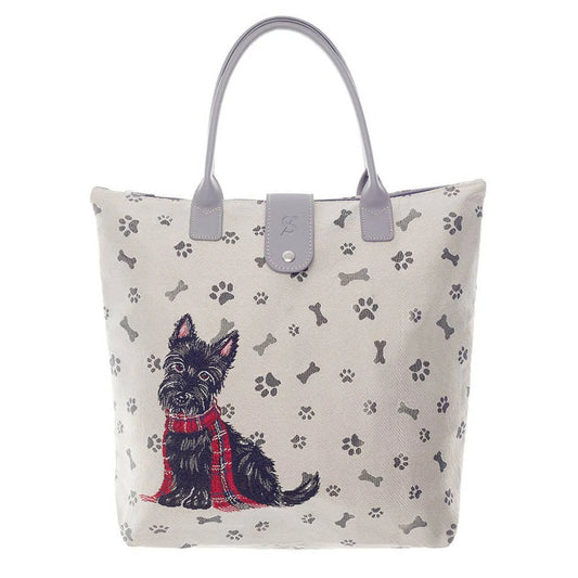 FOLD-SCOTTIE  SCOTTIE DOG FOLDING BAG