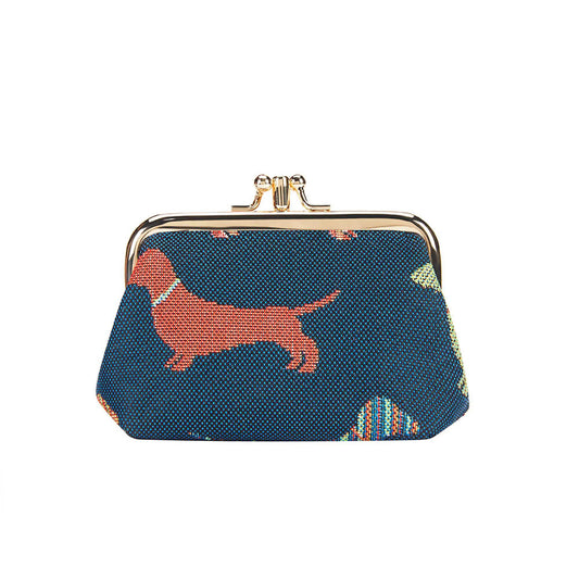 Dachshund Coin Clasp Frame Purse Wallet