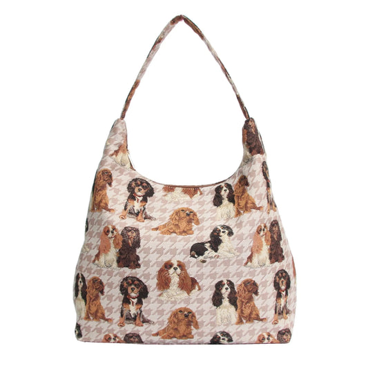 King Charles Cavalier Spaniel Dog Hobo Handbag Shoulder Bag