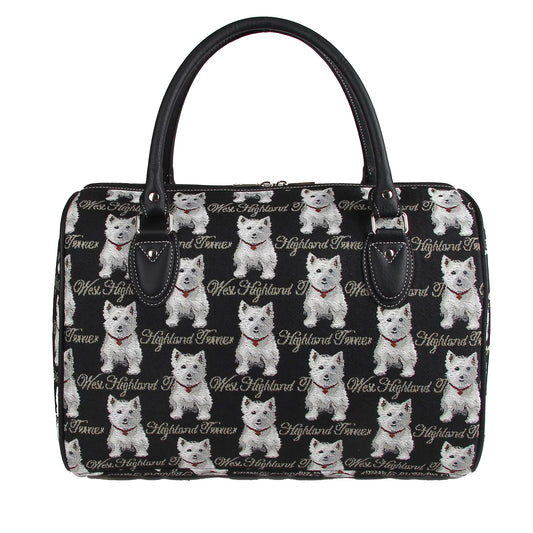 WESTIE DOG TRAVEL BAG WEEKEND GYM HOLDALL
